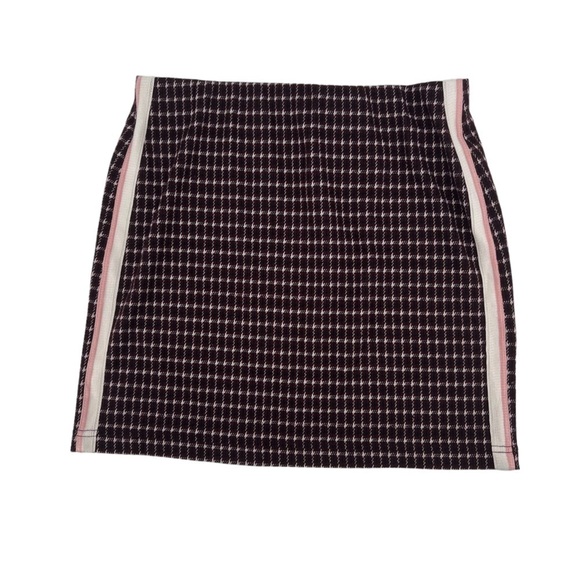 Forever 21 Pink Mauve Checkered Pull On Mini Skirt Size Medium Women’s - Picture 1 of 5